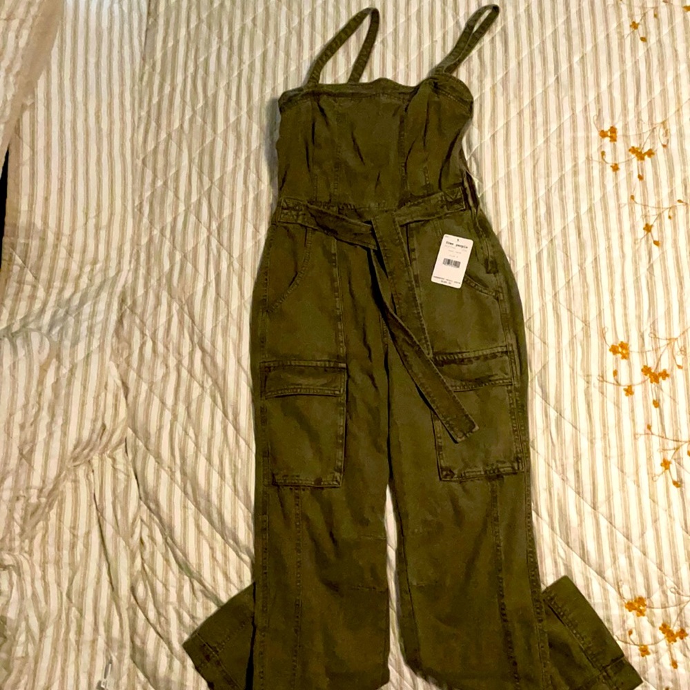 Free People Jumpsuit. New with tags. Sage green color